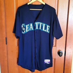 Size 48 navy blue Seattle Mariners jersey
